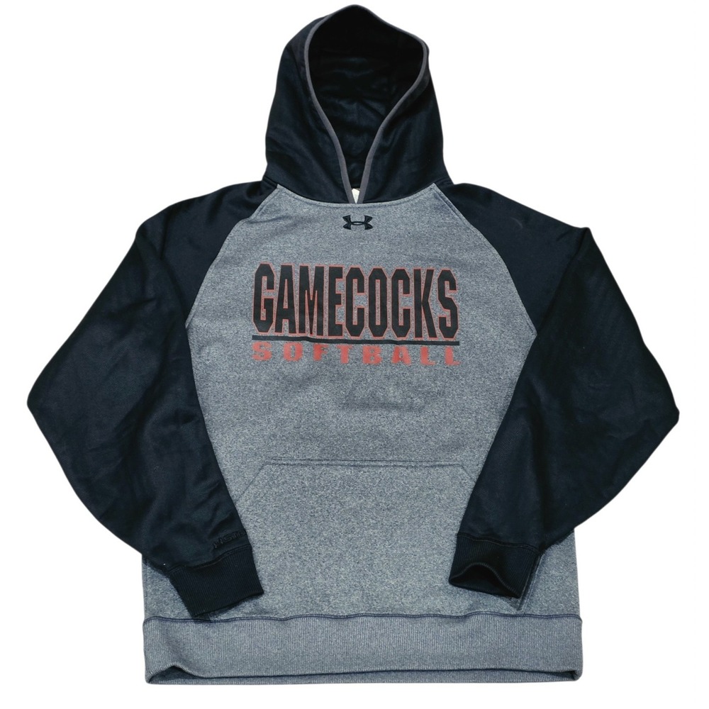Under Armour South Carolina Gamecocks Softball Hoodie Women's Small Gray Black